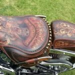 custom handmade harley davidson bike seat